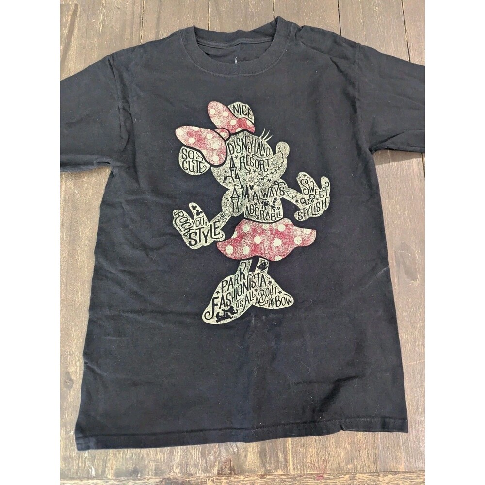 Walt Disney World Minnie Mouse “So Cute” “Fashionista” T Shirt Womens Size Small